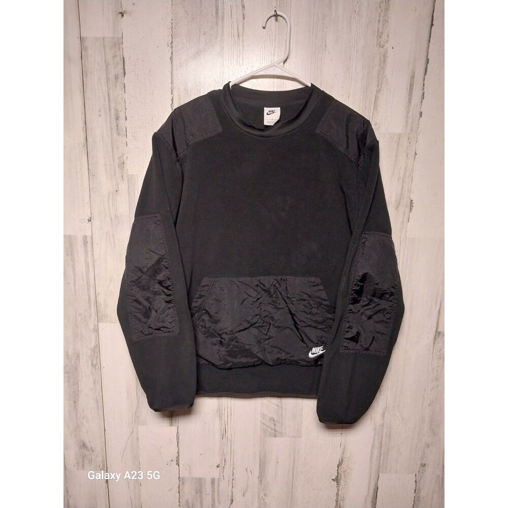 Nike Sportswear Mens Large Hybrid Fleece Pullover Crew Neck Sweater DD4854-010